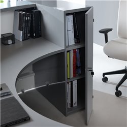 Bancone a curva con desk - Valde