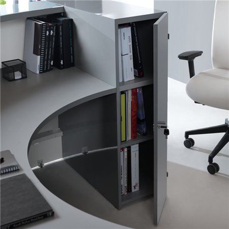 Bancone a curva con desk - Valde