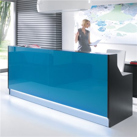 Bancone reception L.165/245 cm - Linea