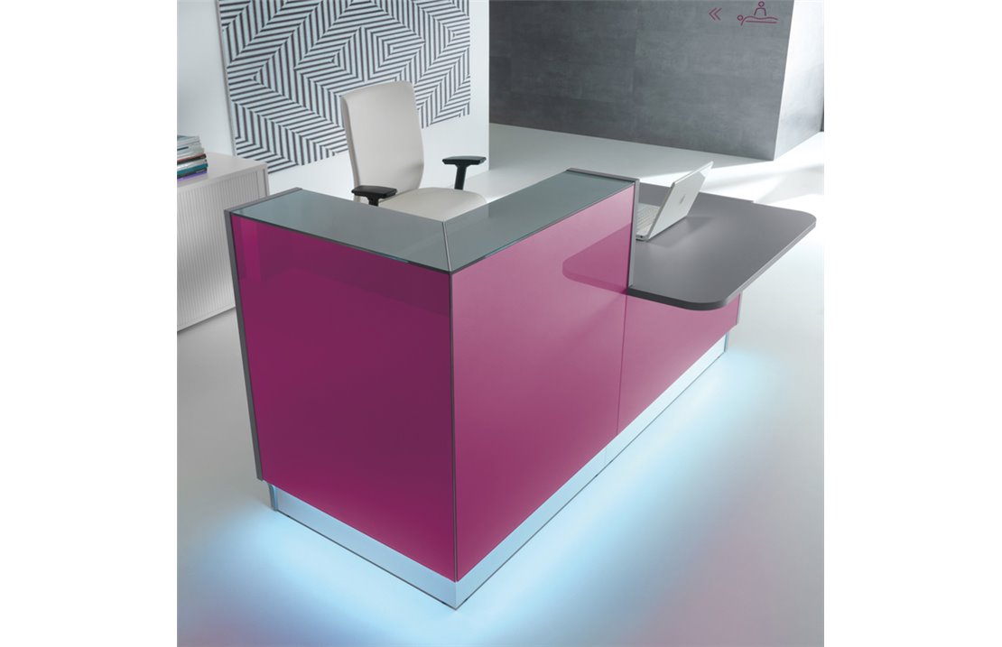 Bancone reception con desk - Linea