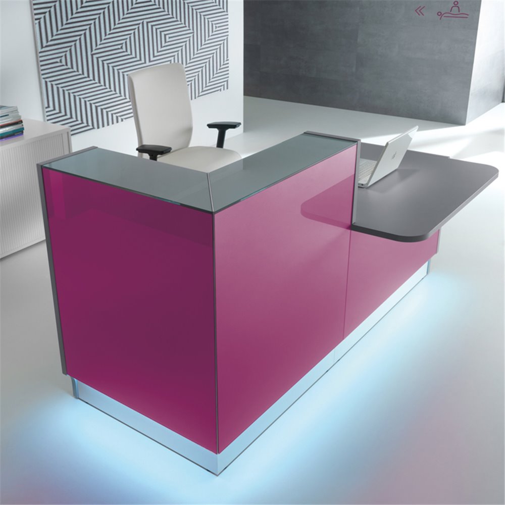 Bancone reception con desk - Linea