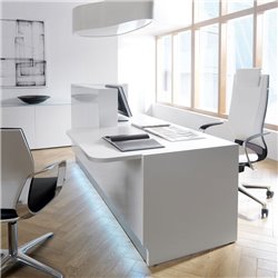 Bancone reception con desk - Linea