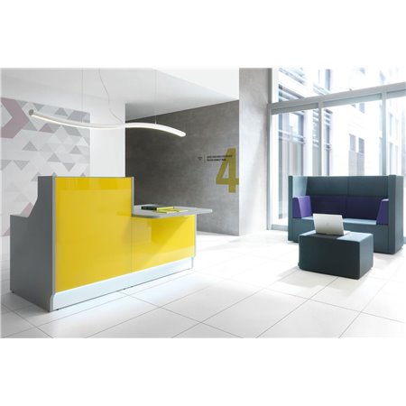 Bancone reception lineare con desk - Linea