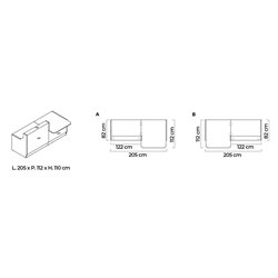 Bancone reception lineare con desk - Linea