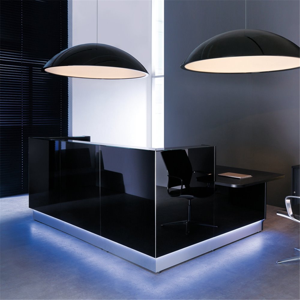 Bancone reception angolare con desk - Linea