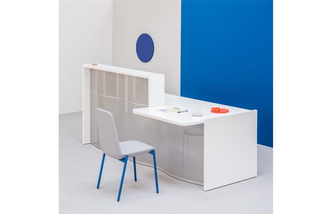 Bancone reception con desk basso - Wave