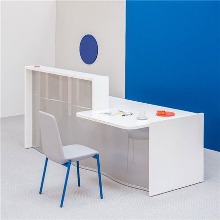 Bancone reception con desk basso - Wave