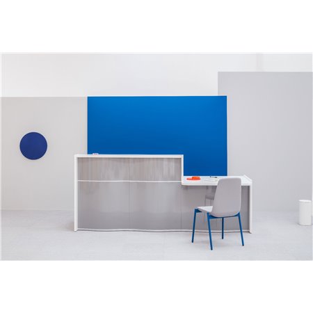 Bancone reception con desk basso - Wave