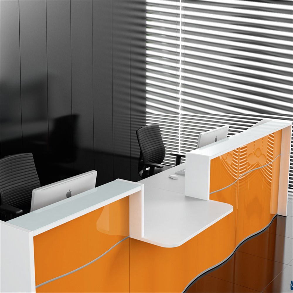 Banco reception con desk centrale - Wave